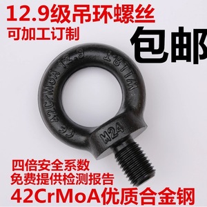 สลักเกลียวตาไก่ Da Xun M12 เกรด 12.9 ชุบออกไซด์ดำ DIN580 สำหรับใช้กับเครน - Product Image 5