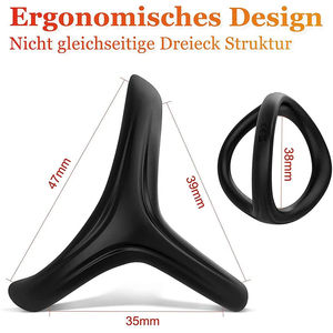 Silikon Hahn/<span class=keywords><strong>Penis</strong></span> Ringe Set Langlebige Sexspielzeug für Erwachsene für Männer oder Paare Erektion verbesserung - Product Image 6