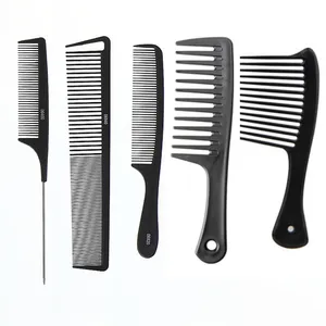 Professional New Design Large Wide Tooth Barber Salon Men Hot Sale Rat Tail Comb Cutting Guides Combs Long Short Curly Hair Comb