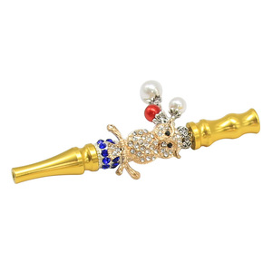 Fancy Crystal Skull <b>Hookah</b> Mouthpiece Decorative Alloy Shisha Tip Reusable Waterpipe Mouth Nozzle Individual Part - Product Image 5
