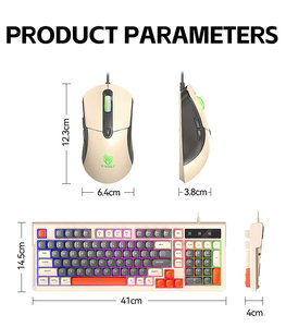 <span class=keywords><strong>Clavier</strong></span> et <span class=keywords><strong>souris</strong></span> filaires avec interface USB, logo personnalisé, 98 touches, rétroéclairage LED, <span class=keywords><strong>clavier</strong></span> ergonomique, ensemble <span class=keywords><strong>clavier</strong></span> et <span class=keywords><strong>souris</strong></span> pour ordinateur de bureau à domicile, joueurs - Product Image 5