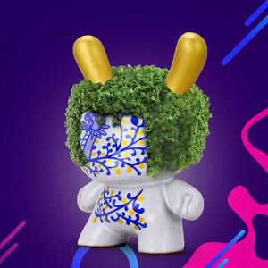 Chia Pet Dunny <span class=keywords><strong>Fajalauza</strong></span> blanco exclusivo hecho a mano minimalista hogar jardín verde planta colgante para Centro Comercial flor Artificial - Product Image 5