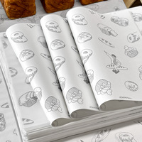 Papier d'emballage jetable de coussin de plateau de boulangerie résistant à l'huile pour l'emballage de gâteau et de dessert de pain grillé de nouilles pour l'usage alimentaire