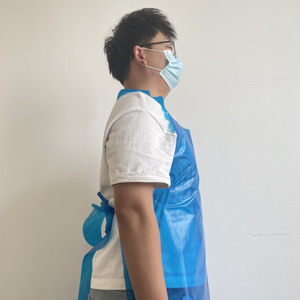 <span class=keywords><strong>Tablier</strong></span> jetable universel Hao Tai en PE gaufré, anti-salissures et imperméable, pour la cuisine domestique, le nettoyage et la protection personnelle - Product Image 4