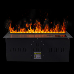 Prima sanayi 42 "siyah gerçekçi elektrikli şömine, duvara monte yangın, <span class=keywords><strong>Log</strong></span> etkisi, braket ve uzaktan kumanda dahil - Product Image 2