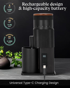 Nuevo Molinillo de Café Manual Portátil USB Tipo C de 1 kg, con Muela Cónica de Aleación de Aluminio 420 y Acero Inoxidable, 60 RPM, para Hotel - Product Image 2