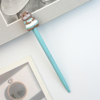 Stylo bille en métal avec capuchon en forme de figurine d'animal 3D de la forêt, vente en gros, personnalisable avec logo, idéal pour les cadeaux de fête pour enfants