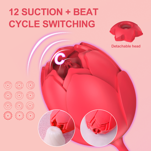 Vibrador LOTUSIF Budif 3 en 1 con Estimulación del Punto G, Vibración, Impacto y Succión, Controles Independientes, Ligero y Conveniente para Parejas - Product Image 3