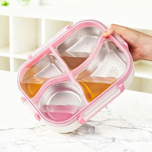 304 stainless steel <b>lunch</b> <b>box</b>, leak-proof and airtight food container, portable and microwave-safe bento <b>box</b>. - Product Image 4