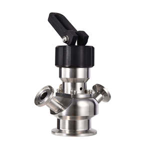 DN8 DN10 DN20 DN25 thép không gỉ 316L Hướng dẫn sử dụng khí nén tích hợp hai chiều vô trùng Tri kẹp vô trùng vệ sinh lấy mẫu van - Product Image 4