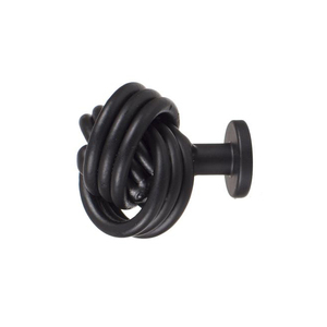 Bouton de porte en fonte noire, 1 pièce, Antique - Product Image 4