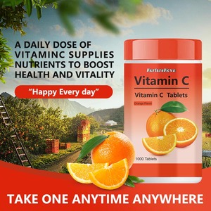 Tabletas de vitamina <span class=keywords><strong>C</strong></span> con sabor a naranja de exportación para comercio exterior, empaquetadas en 1000 piezas, stock de fábrica, disponibles para producción <span class=keywords><strong>OEM</strong></span> - Product Image 2
