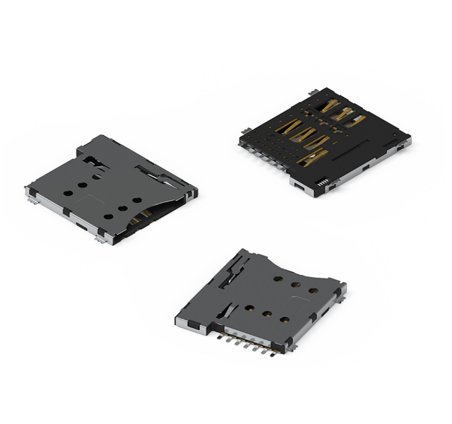 Cheap Price Golden Plated SIM Card Adapter 6Pin SMT Push-Pull Type Nano SIM Connector Original Manufacture Model 693043020611