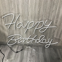 Enseigne Au Néon Fabrication Hapyy Anniversaire Enseigne Au Néon Led Néon Lumière pour Chambre Fête De Mariage Maison