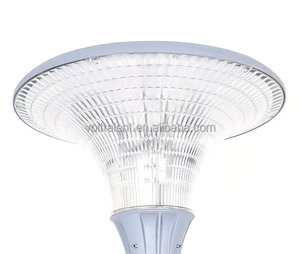 Lanterne de jardin conique avec éclairage d'ambiance à commande intelligente 50W, <span class=keywords><strong>lampe</strong></span> circulaire à montage sur poteau, luminaire extérieur pour allée urbaine - Product Image 2