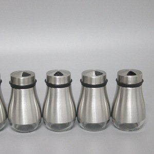 Wholesale Wholesale LMK068 <b>Kitchen</b> <b>Gadgets</b> Cruet Oil Bottle Herb Spice Jars <b>Tools</b> with Steel Tray Metal Utensils - Product Image 6