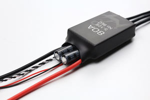 80A High Power Brushless ESC 5-12S Metal Electronic Speed <b>Controller</b> New Upgrade RC Parts For Marine Racing <b>Boat</b> & RC Airplane - Product Image 4