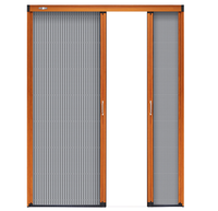 Moustiquaire pliante en aluminium, profil sans piste, moustiquaire de porte, moustiquaire de porte plissée, maille de mouche
