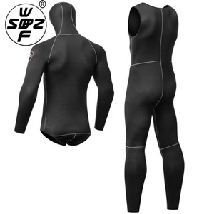Traje de <span class=keywords><strong>Neopreno</strong></span> de <span class=keywords><strong>2</strong></span> Piezas Personalizado, Manga Larga, para <span class=keywords><strong>Surf</strong></span>, Natación, Buceo, Unisex, OEM/ODM, 3mm de Grosor, Impermeable y Transpirable, Gran Venta - Product Image 4