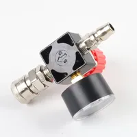 Interrupteur régulateur de pression 120PSI montre carrée en fer ou en plastique à trois trous accessoires de pompe de compresseur d'air