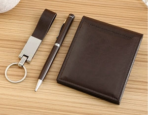 Set regalo Business Logo personalizzato portafoglio porta biglietti da visita portachiavi penna-per la <span class=keywords><strong>giornata</strong></span> degli <span class=keywords><strong>insegnanti</strong></span> o regali aziendali - Product Image 2
