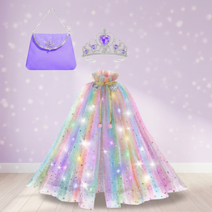 Baguettes de fée sirène pour enfants, accessoires en polyester à paillettes pour filles de 2 à 4 ans, accessoires de fête, bâtons magiques - Product Image 2