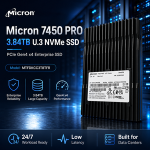Pour Micron 7450 PRO 3.84TB Enterprise SSD U.3 PCIe4.0 NVMe MTFDKCC3T8TFR Disque SSD pour serveur - Product Image 1