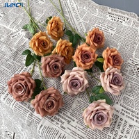 Ventes chaudes, haute qualité, roses artificielles colorées, plantes et fleurs artificielles personnalisées, fleurs artificielles, décoration de mariage