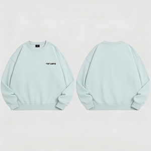 Men Solid Color Crew Neck Pullover Sweatshirt Relaxed Fit Casual Oversized Basic Sweatshirt For Autumn Winter Wear - Product Image 6