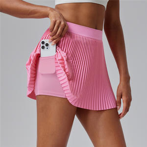 MAYYOUNG wanita kustom olahraga tenis Activewear pinggang tinggi Gym latihan 2-Piece rok berlipat dewasa Yoga Activewear grosir - Product Image 3