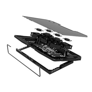 <span class=keywords><strong>Refroidisseur</strong></span> d'ordinateur <span class=keywords><strong>portable</strong></span> en aluminium de haute qualité avec 6 ventilateurs, pour ordinateur <span class=keywords><strong>portable</strong></span> de 12 à 16 <span class=keywords><strong>pouces</strong></span>, avec LED - Product Image 2