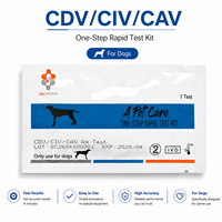 One Step Canine 3-in-1 Combo Test Kit Snelle 5-minutenresultaat Hond Hoesten Loopneus Secrèt Swab Test