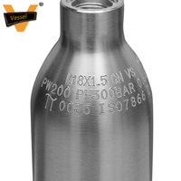 Réservoir d'air VS 0.5L 0.6L 1L Réservoir de plongée Mini bouteille d'oxygène de plongée