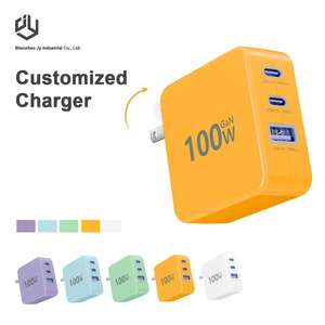 Adaptador GaN Tipo C Personalizado, Cargadores para Teléfonos Móviles, Cargadores para Portátiles Samsung de 100 W, 3 Puertos, Gan de Primera Calidad, Potencia Completa - Product Image 1