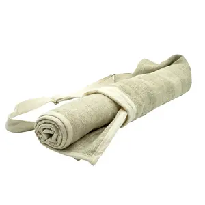 Gai Yoga Thiền Mat thảm yoga tự nhiên + đường viền không rách + Vật liệu không gây dị ứng + 2 lớp + sinh thái + thủ công Nepal 4mm NP - Product Image 5