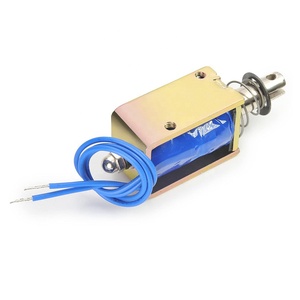 JF-1039B DC 24V 25N 10 mét đột quỵ kéo đẩy loại mở khung solenoid châm điện chuyển động tuyến tính - Product Image 5