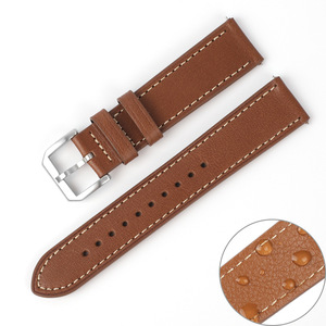 Nouveau bracelet en cuir <span class=keywords><strong>de</strong></span> vachette pleine fleur Mad Horse 20/22 mm avec attaches à ressort, en stock - Product Image 5
