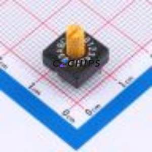 BHR-16-1YK(thin) Rotary Encoder Switch Through hole Component (THT) Switch 16 Through Hole True Code - Product Image 1