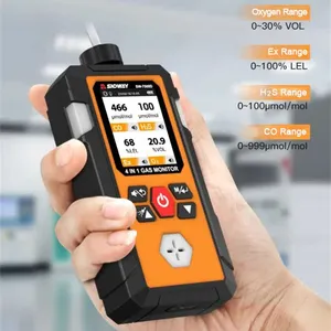 Détecteur de gaz professionnel SW-7500D pour O2, H2S, CO, gaz combustibles, monoxyde de carbone avec mode d'alarme (non inclus) - Product Image 1