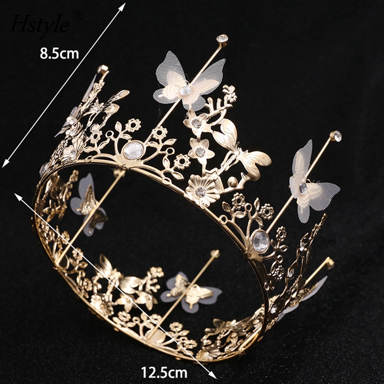 2 pezzi Decorazione per torta a forma di corona, mini corona di strass