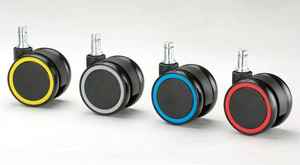 Rueda de plástico moderna de 65mm para sillas de oficina de cuero, duradera y silenciosa para uso en hospitales y escuelas - Product Image 2