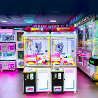 Machine à griffes commerciale série Push-Push-Win entièrement transparente pour un joueur, équipement de jeu d'arcade à monnayeur