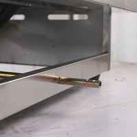 Plancha de Comptoir Commerciale à Gaz en Acier Inoxydable pour Restaurant Fast Food, Gril BBQ à Gaz GPL