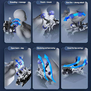 Silla de masaje shiatsu con modo de balanceo, técnicas de golpeteo y terapia de calor, estiramiento tailandés, silla de masaje compacta - Product Image 4