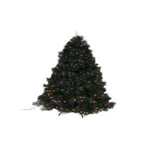 Thường xanh tùy chỉnh nhân tạo PVC PE thông loại Cây giáng sinh với đèn LED Frosted tuyết kim loại đứng thân thiện với môi trang trí - Product Image 3