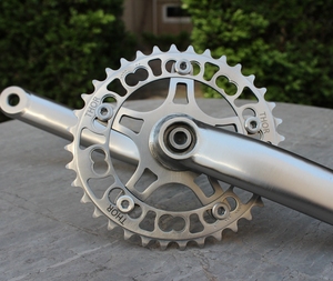 Anneau de chaîne ovale en titane Anneau de chaîne ovale Pédalier de vélo en titane - Product Image 1