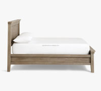 Lit en bois massif de style rustique moderne, nouvelle conception, pour villa, plateforme, taille King et Queen