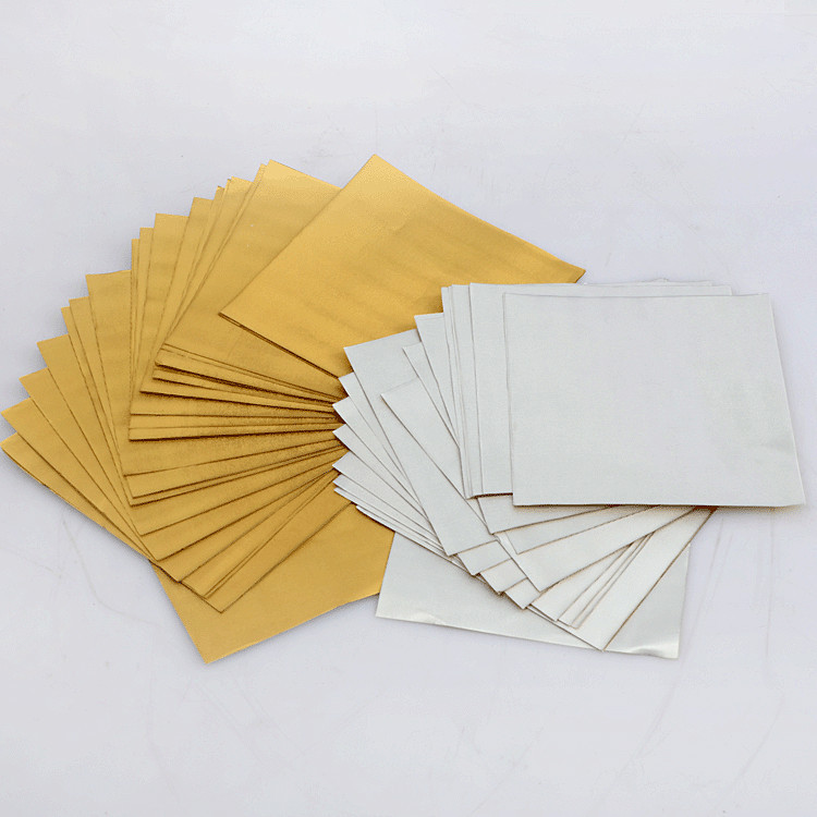500 Feuilles D'emballage Chocolat - Papier Aluminium Coloré Pour Bonbons Maison (or, Argent, Vert, Rose, Bleu)