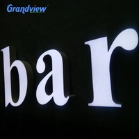 Lettres LED en acrylique illuminées sur mesure, enseignes commerciales, lettres en relief, boîte à lumière pour la publicité en vitrine