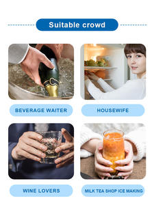 Molde de Silicona Redondo para Cubitos de Hielo con 8 Compartimentos, Diseño de Fácil Liberación, Venta Caliente - Product Image 6